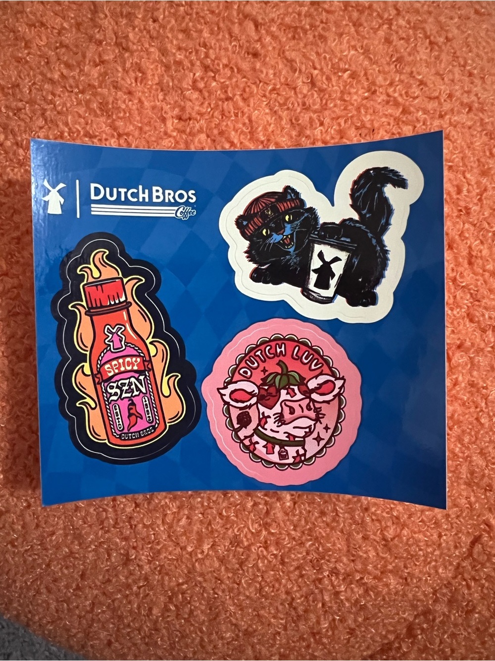 Dutch Bros Fan Favorite Sticker Sheet